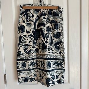 Vintage Campus Casuals of California Skirt | Otomi-Inspired Print | 100% Cotton